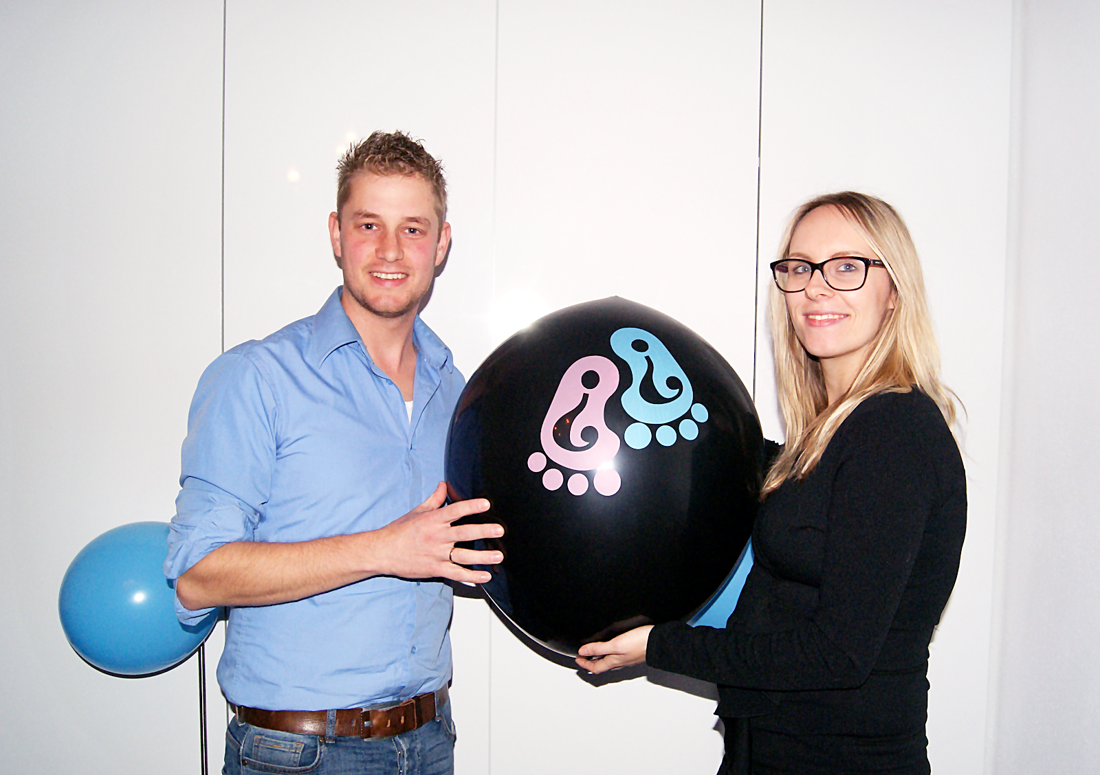  Gender Reveal party onthulling ballon