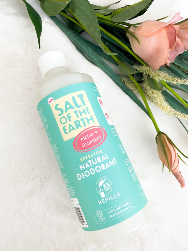 Salt Of The Earth effective Natural Deodorant Melon + Cocumber hervulbare fles