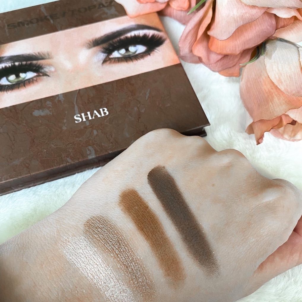 SHAB Smokey Topaz Palette pigmentatie swatch