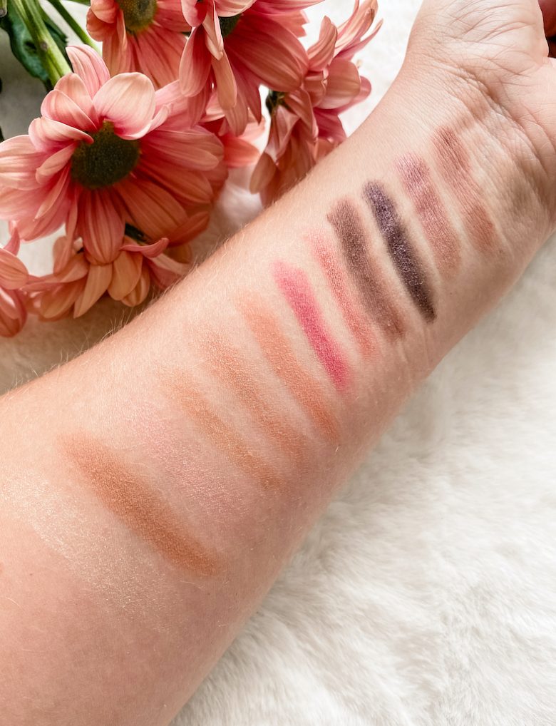 Max&More Cosmetics Eyeshadow palette LIVE IT UP swatch