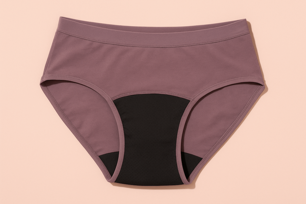 Menstruatieondergoed duurzaam, comfortabel en mooi uitziend. roze slip