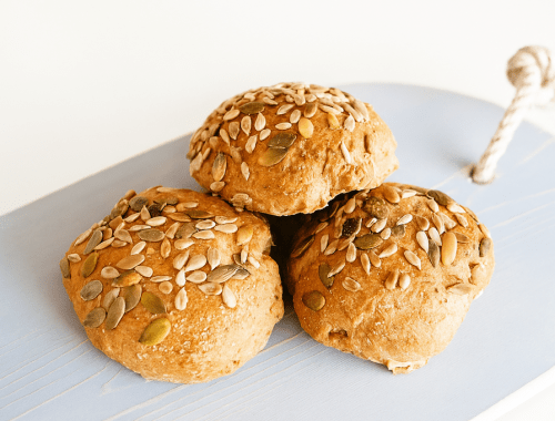 Recept volkoren speltbroodjes met zonnebloempitten