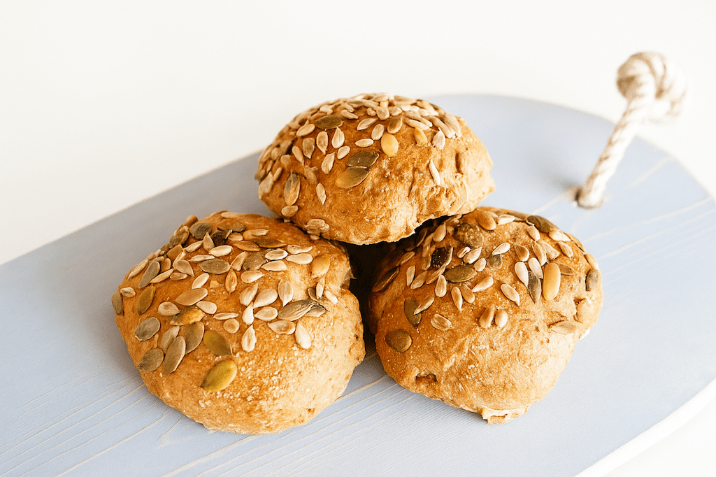 Recept volkoren speltbroodjes met zonnebloempitten