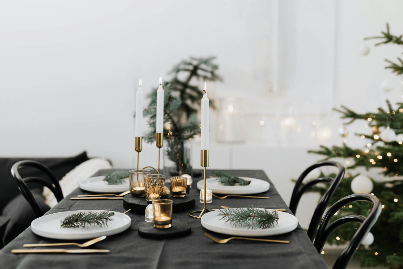 sfeervol dineren tijdens de feestdagen